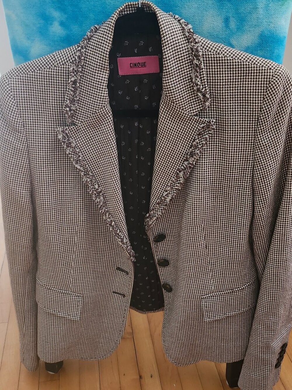 Cinque Houndstooth tweed blazer